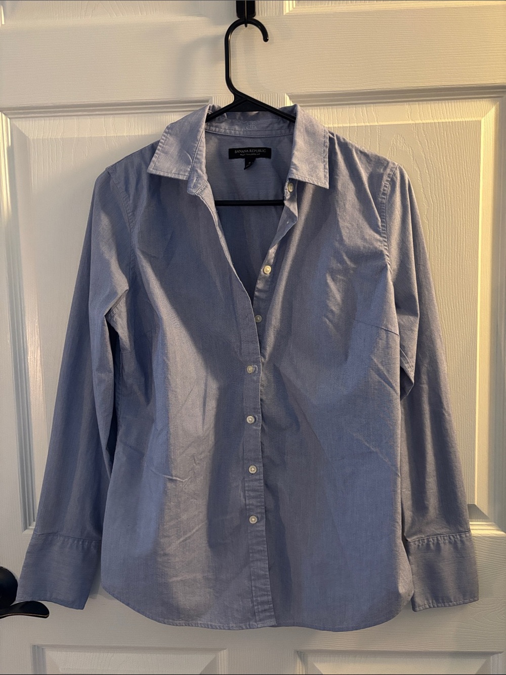 Banana Republic Light Blue Women's Button-Down Shirt
